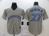 Blue Jays 27 Vladimir Guerrero Jr. Gray 2020 Nike Cool Base Jersey,baseball caps,new era cap wholesale,wholesale hats